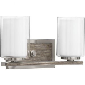 Mast - 2 Light - Cylinder Shade in Coastal style - 13.88 Inches wide by 7.63 Inches high