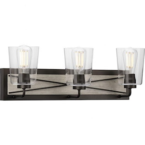Briarwood - 3 Light - Cylinder Shade in Coastal style - 24.75 Inches wide by 8.25 Inches high