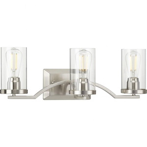 Lassiter - 3 Light - Cylinder Shade in Modern style - 24 Inches wide by 8 Inches high