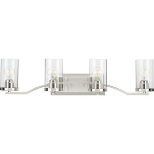Lassiter - 4 Light - Cylinder Shade in Modern style - 34 Inches wide by 8 Inches high
