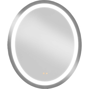Captarent - 49 1 LED Oval Mirror In Contemporary Style-36 Inches Tall and 1.61 Inches Wide - 1325185