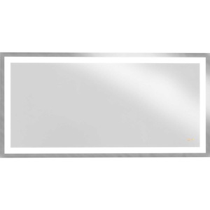 Captarent - 110 1 LED Rectangular Mirror In Contemporary Style-36 Inches Tall and 2.19 Inches Wide - 1325192
