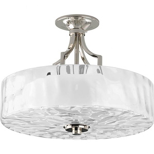 Caress - Close-to-Ceiling Light - 2 Light - Bowl Shade in Luxe and New Traditional style - 16 Inches wide by 12.13 Inches high - 281550