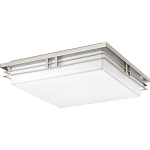 Helm LED - Close-to-Ceiling Light - 3 Light in Modern Craftsman and Modern style - 18 Inches wide by 3.75 Inches high