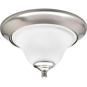Trinity - Close-to-Ceiling Light - 1 Light - Bowl Shade in Transitional and Traditional style - 12.5 Inches wide by 7.38 Inches high