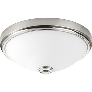 LED Linen - Close-to-Ceiling Light - 1 Light - Bowl Shade in Modern style - 11 Inches wide by 4.63 Inches high