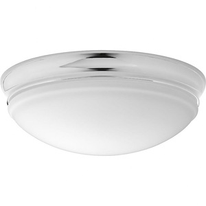 LED Flush Mount - Close-to-Ceiling Light - 1 Light - Globe Shade in Transitional style - 13.5 Inches wide by 4.5 Inches high