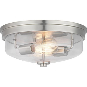 Blakely - Close-to-Ceiling Light - 2 Light - Bowl Shade in Modern style - 13.63 Inches wide by 5.75 Inches high - 756620