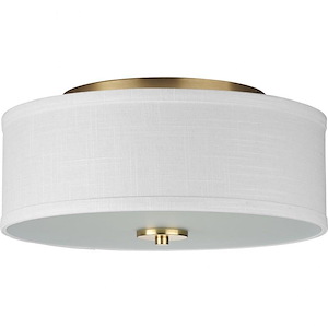 Inspire - 2 Light Flush Mount In New Traditional Style-5.5 Inches Tall and 13 Inches Wide
