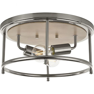 Durrell - Close-to-Ceiling Light - 2 Light in Coastal style - 13 Inches wide by 6.5 Inches high - 930134