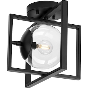 Atwell - 1 Light Semi-Flush Mount In Mid-Century Modern Style-9.75 Inches Tall and 10 Inches Wide - 1100852