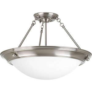 Eclipse - Close-to-Ceiling Light - 3 Light - Bowl Shade in Modern style - 19.38 Inches wide by 13.25 Inches high - 352519
