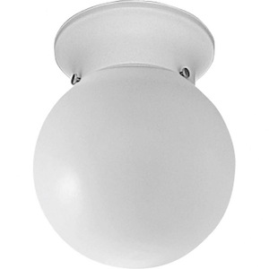 Glass Globes - Close-to-Ceiling Light - 1 Light - Globe Shade in Transitional and Traditional style - 6 Inches wide by 7.25 Inches high - 117799