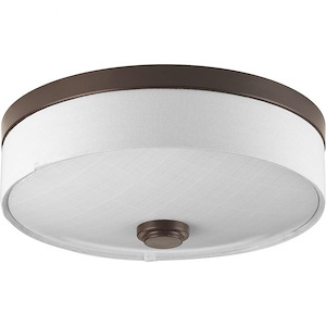 Weaver LED - Close-to-Ceiling Light - 1 Light - Drum Shade in Transitional style - 10 Inches wide by 3.44 Inches high - 520359