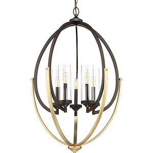 Evoke - Chandeliers Light - 5 Light - Cylinder Shade in Luxe and Transitional style - 24.63 Inches wide by 35.38 Inches high - 614956