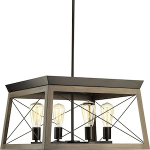 Briarwood - 4 Light Chandelier In Farmhouse Style-12 Inches Tall and 20 Inches Wide - 621211