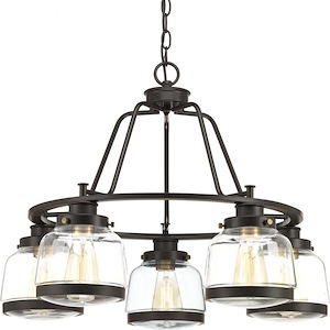 Judson - Chandeliers Light - 5 Light in Farmhouse style - 26 Inches wide by 19.25 Inches high