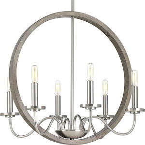 Fontayne - Chandeliers Light - 6 Light in Farmhouse style - 22 Inches wide by 24.75 Inches high