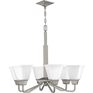 Clifton Heights - Chandeliers Light - 6 Light in Modern Craftsman and Farmhouse style - 26 Inches wide by 23.5 Inches high