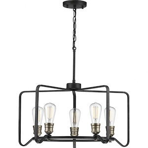 Foster - Chandeliers Light - 5 Light in Farmhouse style - 25 Inches wide by 14 Inches high - 881303