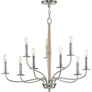Durrell - Chandeliers Light - 9 Light in Coastal style - 32 Inches wide by 24.5 Inches high