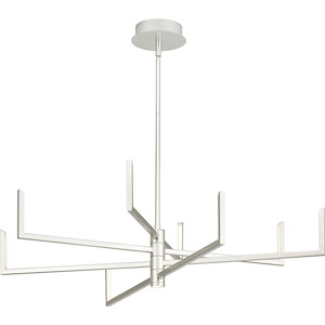 Pivot - 232W 8 LED Chandelier In Modern Style-10.06 Inches Tall and 40 Inches Wide