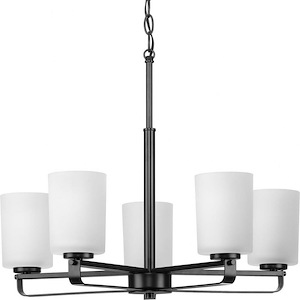 League - 5 Light Chandelier In Modern Craftsman Style-18.62 Inches Tall and 24 Inches Wide - 1265534
