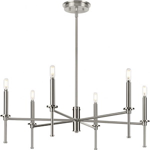 Elara - 6 Light Chandelier In New Traditional Style-10.37 Inches Tall and 30 Inches Wide - 1100786