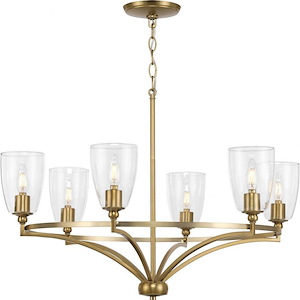Parkhurst - 6 Light Chandelier In New Traditional Style-14 Inches Tall and 30 Inches Wide - 1100790