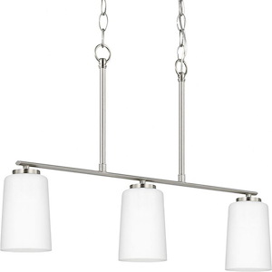 Adley - 3 Light Linear Chandelier In Contemporary Style-17 Inches Tall and 4 Inches Wide - 1302168