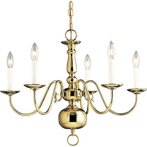 Americana - Chandeliers Light - 5 Light in Traditional style - 24 Inches wide by 18 Inches high - 6910