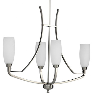 Wisten - Chandeliers Light - 4 Light - Tulip Shade in Modern style - 12.5 Inches wide by 29 Inches high