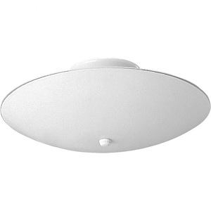 Round Glass - Close-to-Ceiling Light - 3 Light in Traditional style - 14.5 Inches wide by 7 Inches high - 6957