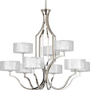 Caress - Chandeliers Light - 9 Light in Luxe and New Traditional style - 36.63 Inches wide by 33.63 Inches high - 281636