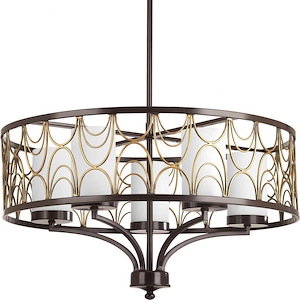 Cirrine - Chandeliers Light - 5 Light in Bohemian and Transitional style - 24 Inches wide by 14.25 Inches high