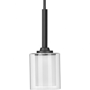 Kene - Pendants Light - 1 Light - Cylinder Shade in Modern Craftsman and Modern style - 6 Inches wide by 15.88 Inches high