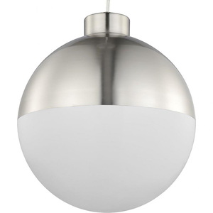 Globe LED - Pendants Light - 1 Light - Globe Shade in Mid-Century Modern style - 11.63 Inches wide by 13.5 Inches high - 930159