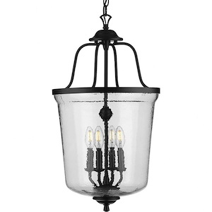 Bowman - 4 Light - Bell Shade in Coastal style - 14.25 Inches wide by 26.25 Inches high