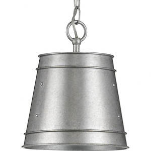 Galveston - Pendants Light - 1 Light - Cylinder Shade in Farmhouse style - 9.25 Inches wide by 11.13 Inches high - 1211269