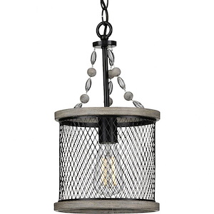 Austelle - Pendants Light - 1 Light in Farmhouse style - 8.5 Inches wide by 15.62 Inches high