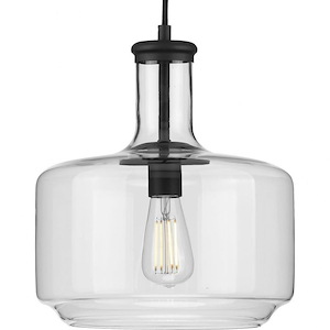 Latrobe - Pendants Light - 1 Light - Cylinder Shade in Coastal style - 12.25 Inches wide by 14 Inches high - 930194