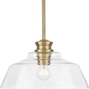 Singleton - 1 Light Pendant In Farmhouse Style-8.5 Inches Tall and 14 Inches Wide - 1157852