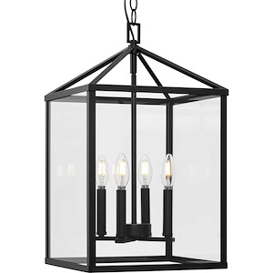 Hillcrest - 4 Light Foyer In Modern Style-22 Inches Tall and 13 Inches Wide
