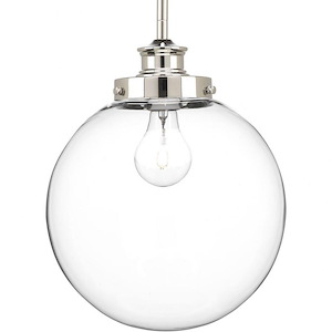 Penn - Pendants Light - 1 Light - Globe Shade in Farmhouse style - 9.75 Inches wide by 12.75 Inches high - 462494