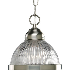 Prismatic Glass - Pendants Light - 1 Light in Traditional style - 6.75 Inches wide by 7 Inches high