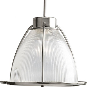 Prismatic Glass - Pendants Light - 1 Light in Coastal style - 16 Inches wide by 13.5 Inches high