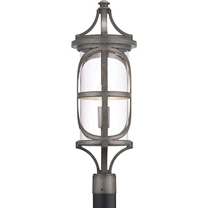 Morrison - Outdoor Light - 1 Light - Cylinder Shade in Modern style - 9 Inches wide by 26.5 Inches high