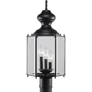 BrassGUARD Lantern - Outdoor Light - 3 Light in Traditional style - 9.75 Inches wide by 21.31 Inches high