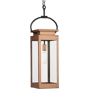 Union Square - 1 Light Outdoor Hanging Lantern In Farmhouse Style-27.37 Inches Tall and 7 Inches Wide