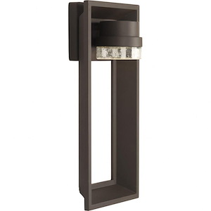 Z-1010 - 9W 1 LED Outdoor Wall Lantern in Modern style - 7.5 Inches wide by 16 Inches high